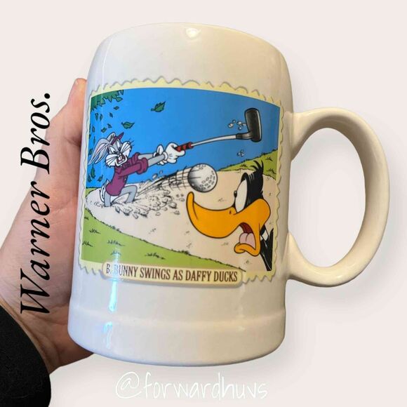Warner Bros Bugs Bunny and Daffy Duck Golf Mug - Picture 3 of 9